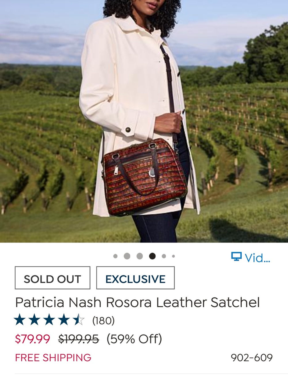Patricia Nash Croc-Embossed Crossbody Bag - Brown & Tan